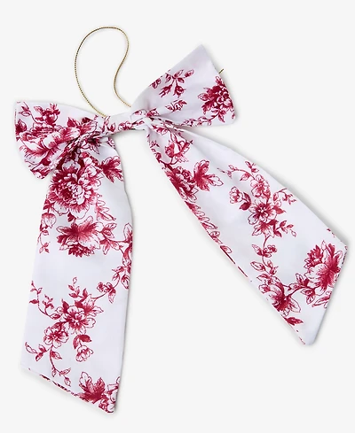 Holiday Lane Holiday Toile Bow Ornament with Clip, Macy's Exclusive