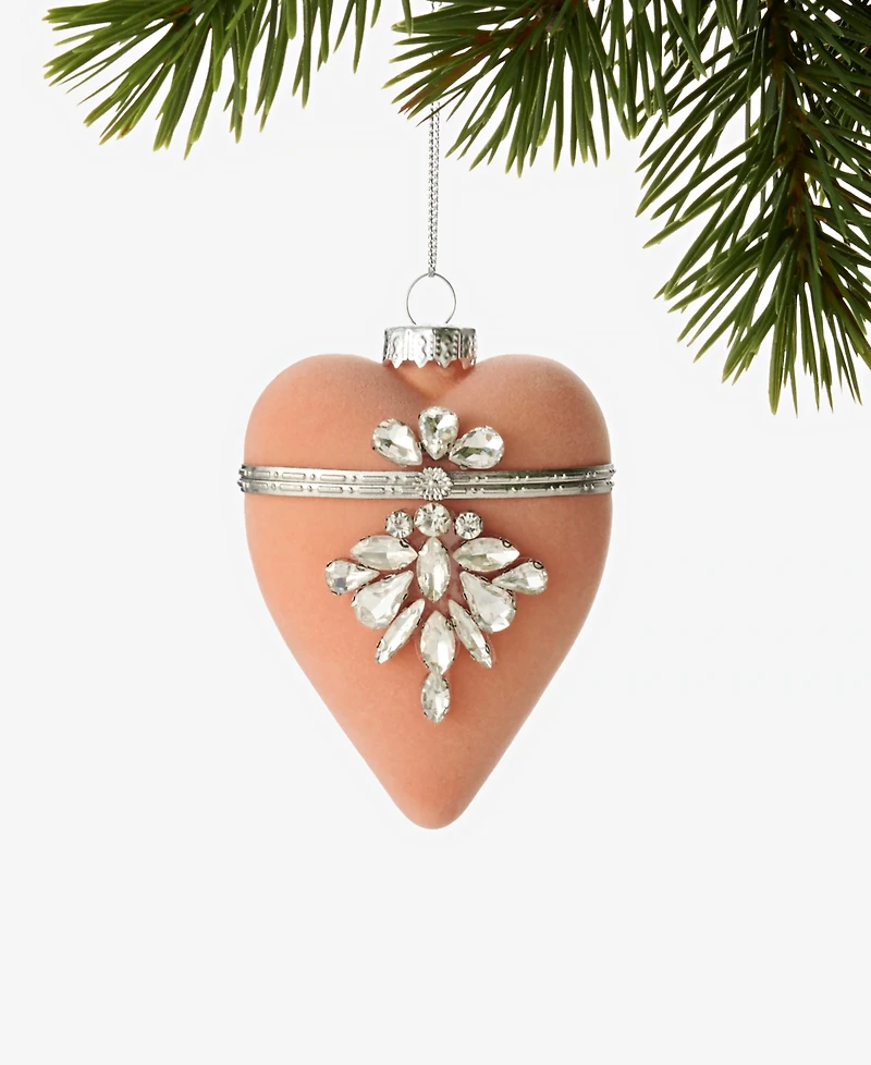 Holiday Lane Jeweled Classics Heart Ornament, Macy's Exclusive