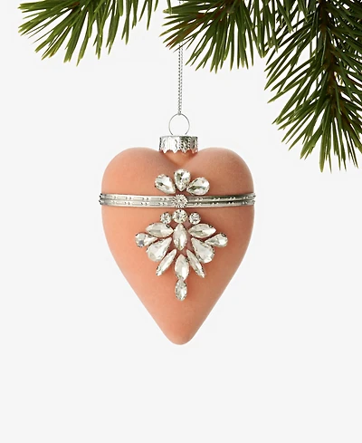 Holiday Lane Jeweled Classics Heart Ornament, Macy's Exclusive