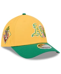 New Era Men's Gold/Green Athletics 2026 Spring Training M-Crown 39THIRTY Flex Hat