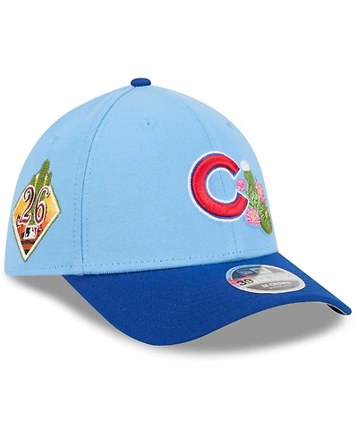 New Era Men's Light Blue/Royal Chicago Cubs 2026 Spring Training M-Crown 39THIRTY Flex Hat