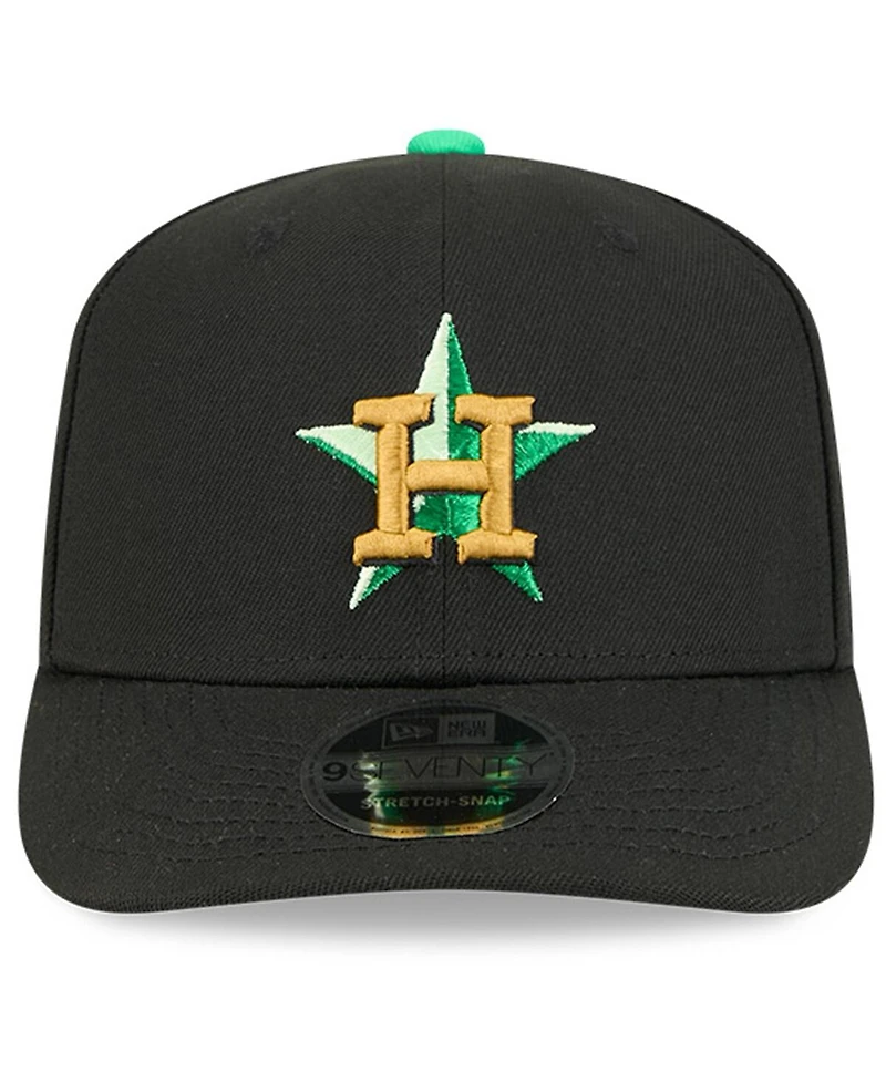 New Era Men's Black Houston Astros 2026 St. Patrick's Day 9SEVENTY Adjustable Hat