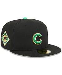 New Era Men's Black Chicago Cubs 2026 St. Patrick's Day 59FIFTY Fitted Hat