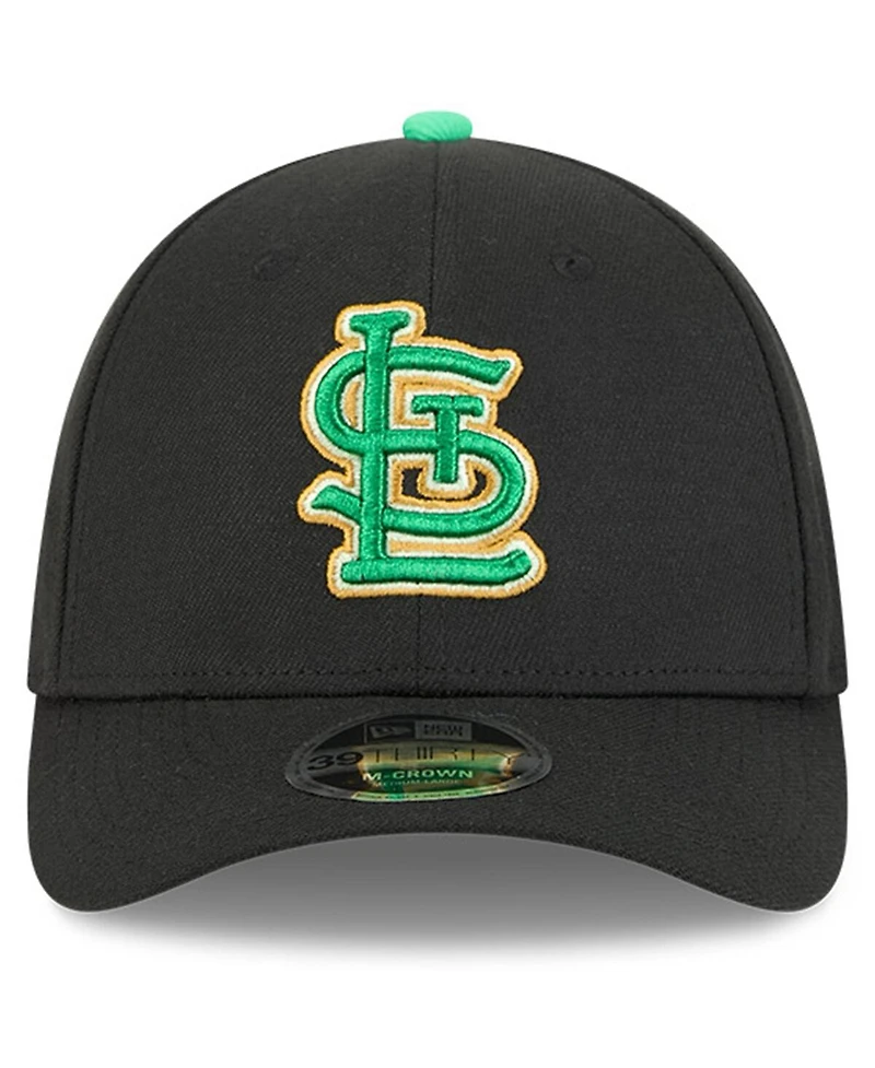New Era Men's Black St. Louis Cardinals 2026 St. Patrick's Day 39THIRTY Flex Hat
