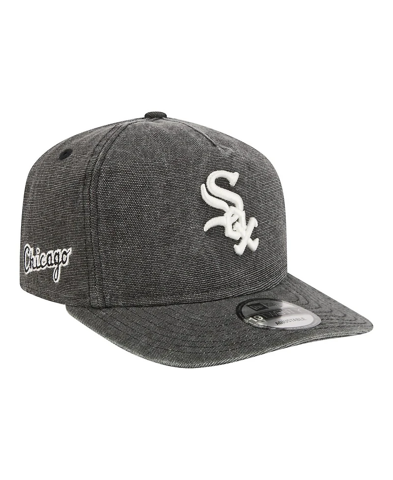 New Era Men's Black Chicago White Sox Denim Classic 19TWENTY Adjustable Hat
