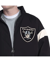 Starter Men's Black Las Vegas Raiders The Gust Full-Zip Hoodie