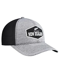 '47 Brand Men's Gray All Blacks Generic Mass Rodeo Patch Trucker Adjustable Hat