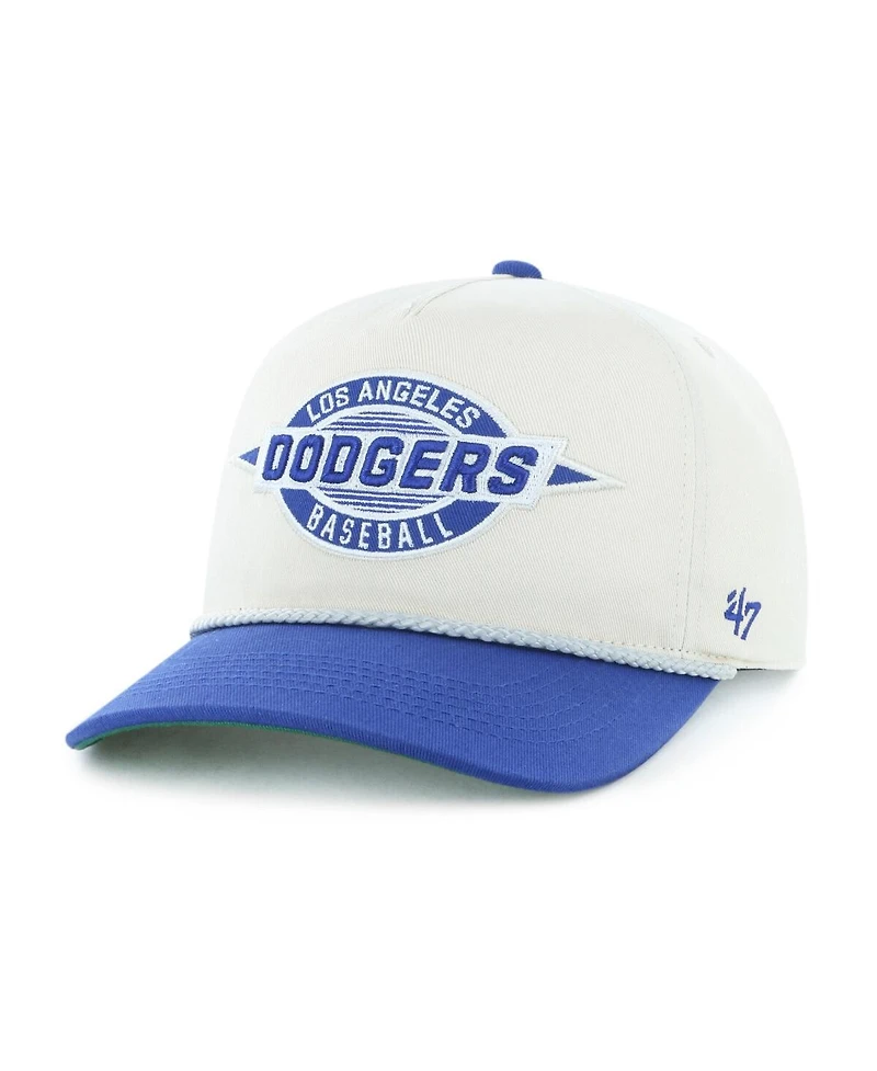 '47 Brand Big Boys and Girls Natural/Royal Los Angeles Dodgers Frame Out Hitch Adjustable Hat