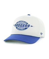 '47 Brand Big Boys and Girls Natural/Royal Los Angeles Dodgers Frame Out Hitch Adjustable Hat