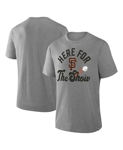 Fanatics Men's Heather Gray San Francisco Giants Nostalgia Tri-Blend T-Shirt