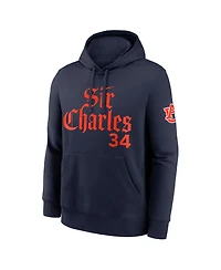 Nike Men's Charles Barkley Navy Auburn Tigers Name Number Club Fleece Hoodie