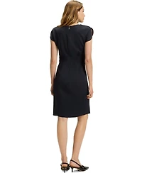 Boss by Hugo Women's Drape-Neckline Dress
