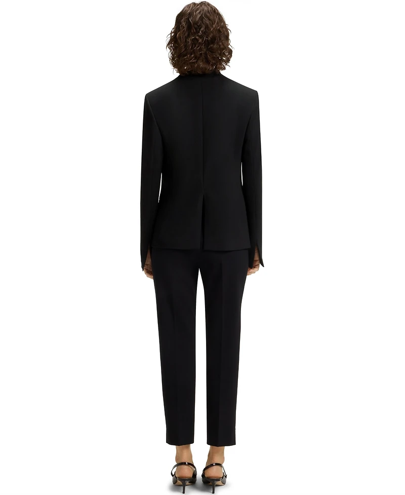Boss by Hugo Women's Collarless Regular-Fit Jacket