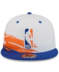 New Era Men's White/Blue New York Knicks 2026 Nba All-Star Game Brushstroke 9FIFTY Snapback Hat