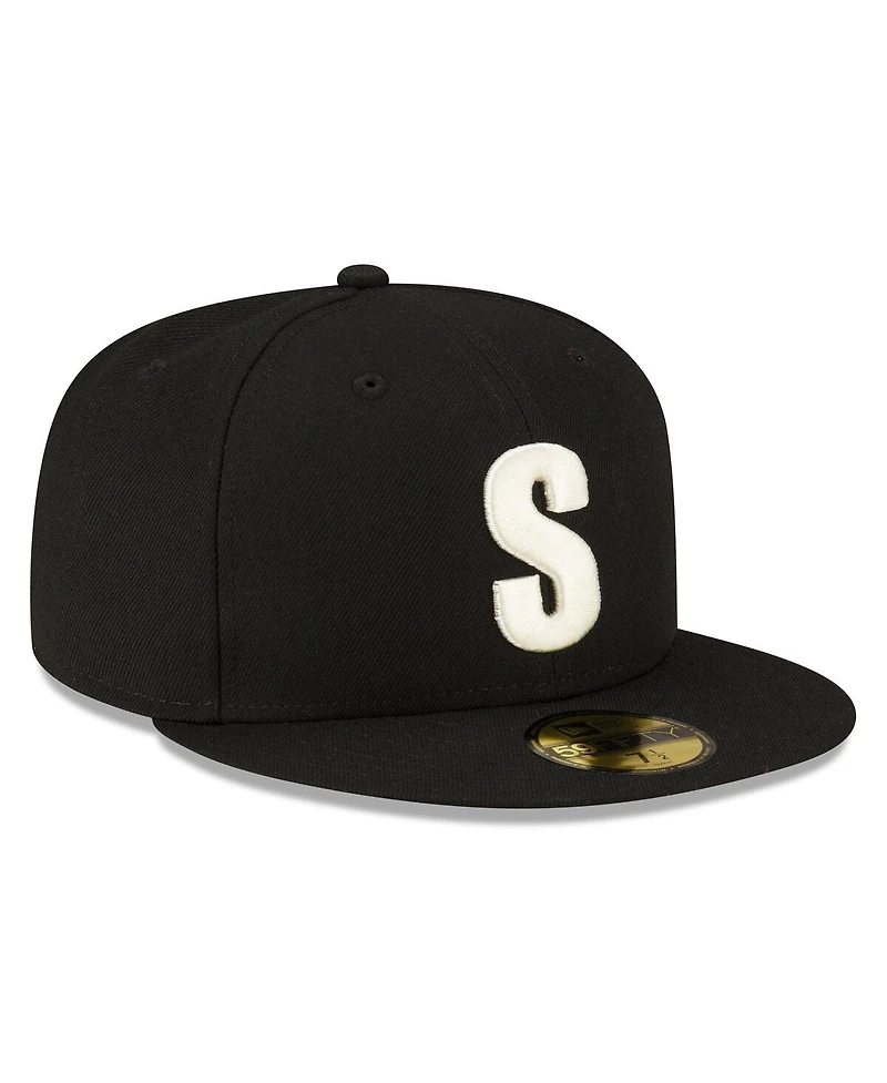 New Era Men's Black Seattle Mariners Authentic Collection 59FIFTY Fitted Hat