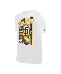 New Era Men's White San Diego Padres Big Graphic Domestic T-Shirt