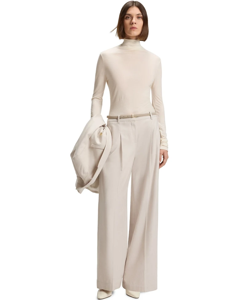 Boss by Hugo Women's High-Neck Top Soft Jersey