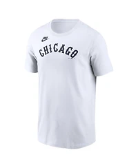 Nike Men's White Chicago White Sox Cooperstown Collection Wordmark T-Shirt