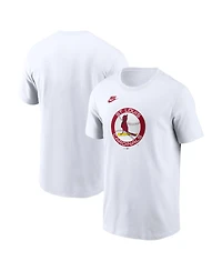 Nike Men's White St. Louis Cardinals Cooperstown Collection Logo T-Shirt