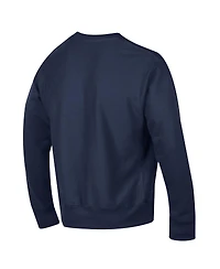 Champion Men's Navy Milwaukee Brewers Reverse Weave Chenille Sweatshirt