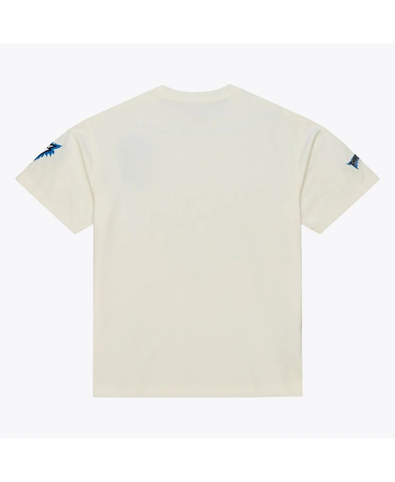 Mitchell & Ness Men's Cream Minnesota Timberwolves Hardwood Classics Chainstitch Premium T-Shirt