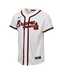 Nike Big Boys and Girls Ronald Acuna Jr. White Atlanta Braves Home Replica Player Jersey
