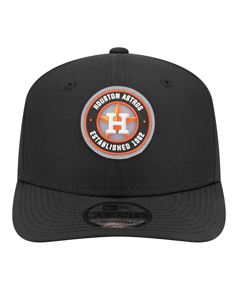 New Era Men's Black Houston Astros Circle 9SEVENTY Adjustable Hat
