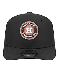 New Era Men's Black Houston Astros Circle 9SEVENTY Adjustable Hat