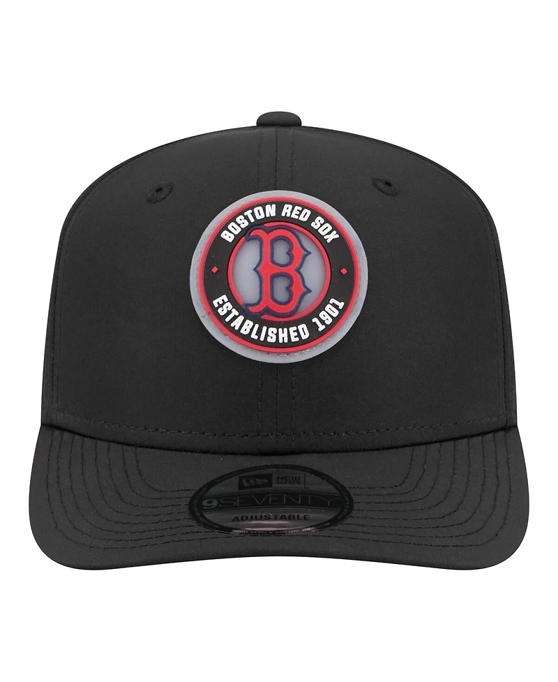 New Era Men's Black Boston Red Sox Circle 9SEVENTY Adjustable Hat