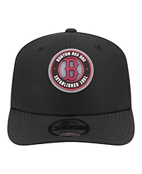 New Era Men's Black Boston Red Sox Circle 9SEVENTY Adjustable Hat
