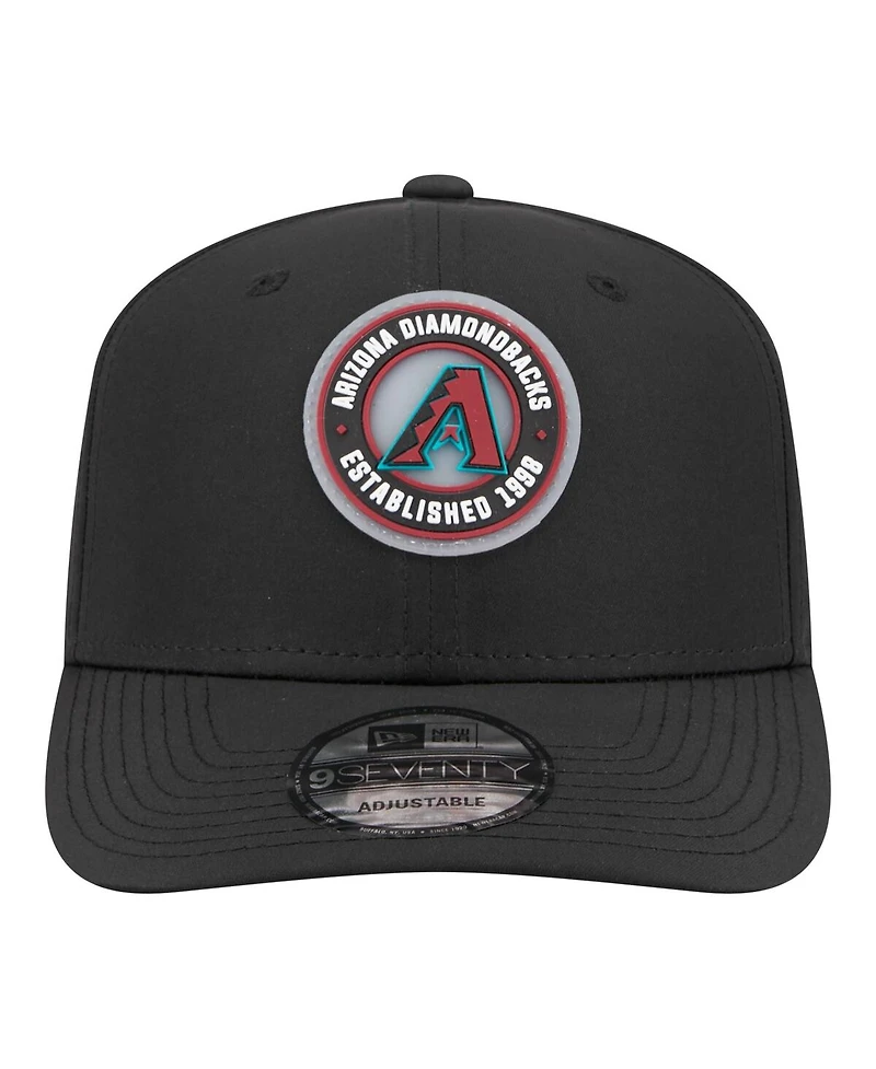 New Era Men's Black Arizona Diamondbacks Circle 9SEVENTY Adjustable Hat