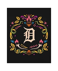 New Era Women's Black Detroit Tigers Dia De Los Muertos V-Neck T-Shirt