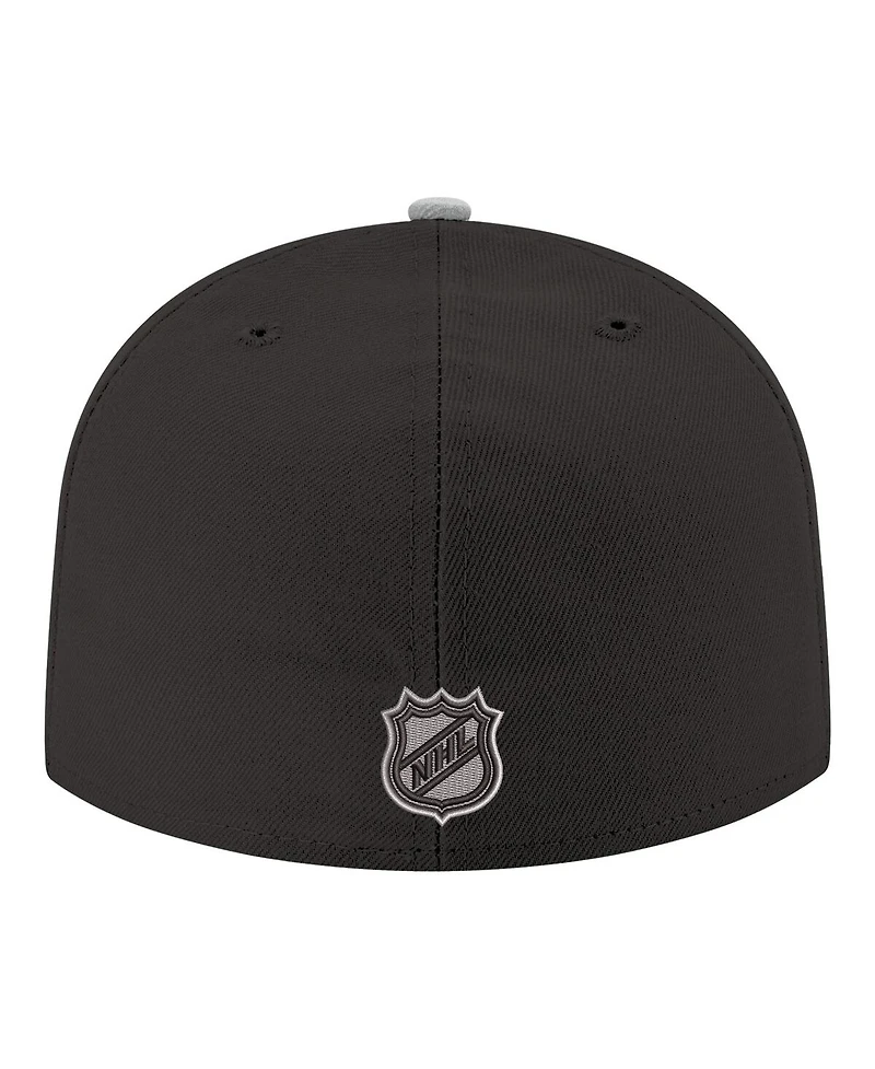 New Era Men's Black Los Angeles Kings Core Logo Two-Tone 59FIFTY Fitted Hat