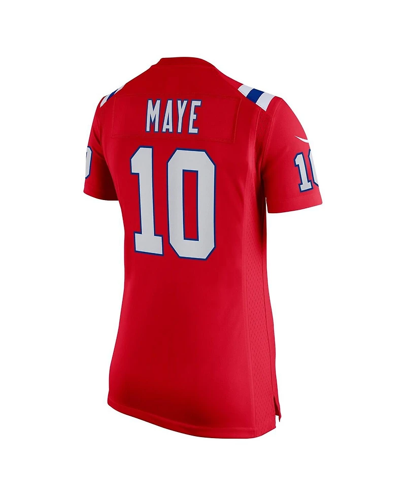 Nike Women's Drake Maye Red New England Patriots Alternate Game Jersey