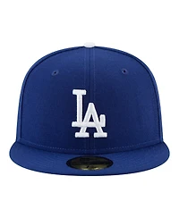 New Era Men's Royal Los Angeles Dodgers Back-to-Back Champions Diamond Side Patch 59FIFTY Fitted Hat