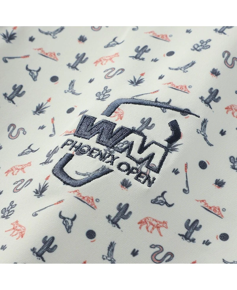 Breezy Golf Men's White Wm Phoenix Open Locals Only Polo Shirt