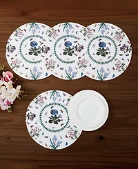 Portmeirion Botanic Garden Woven Braided Round Placemats, Set of 4