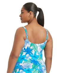 Bleu by Rod Beattie Plus Bellissimo V-Neck Tankini Swim Top