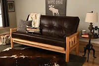 Kodiak Lodge Frame-Natural Finish-Oregon Trail Java Mattress