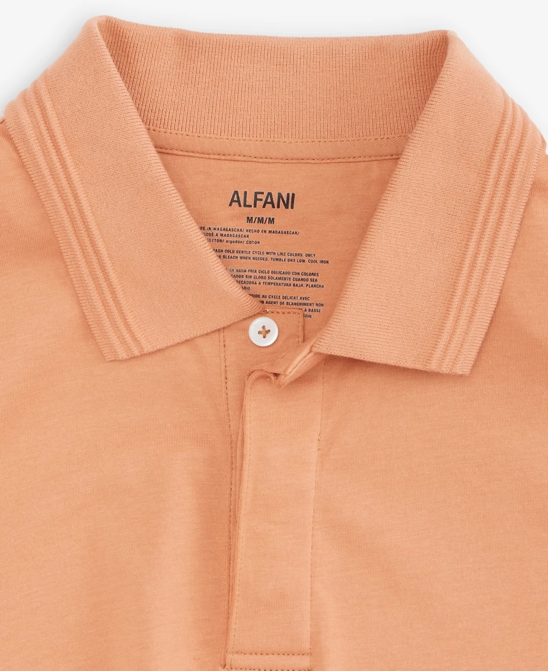 Alfani Men's Regular-Fit Mercerized Polo Shirt, Created for Macy's