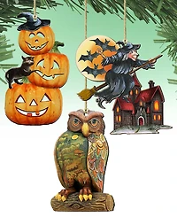 Designocracy Classic Holiday Ornaments, Set of 3