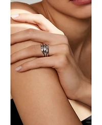 Retro Chic Ostuni Silver Ring