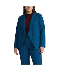 Universal Standard Plus Double Breasted Ponte Blazer