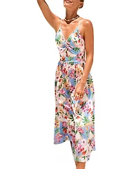 Cupshe Women's Total Betty Tropical Maxi Beach Dress