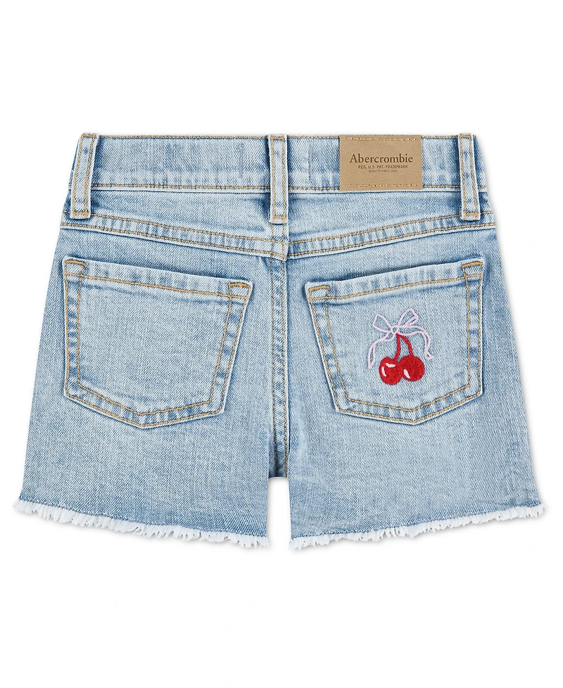 abercrombie kids Girls' Bow Cherry Denim Shorts