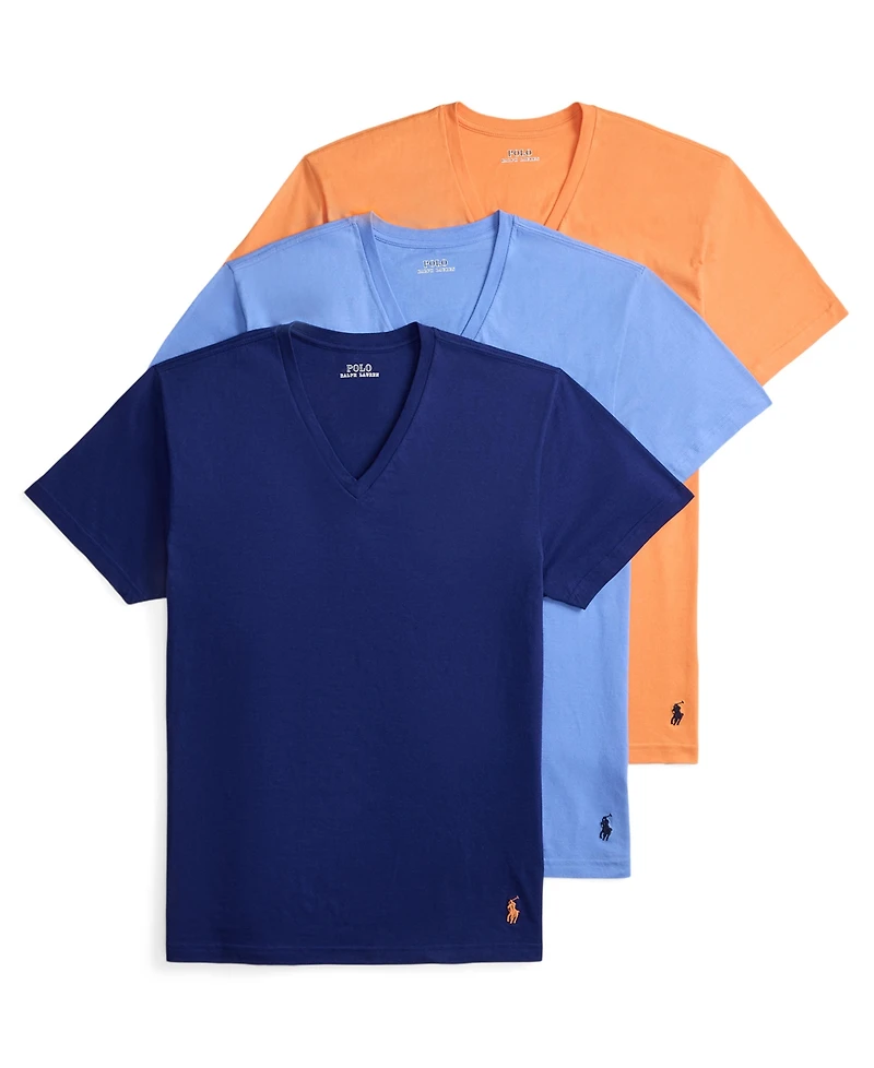 Polo Ralph Lauren Men's 3-Pack Classic Cotton V-Neck Undershirts
