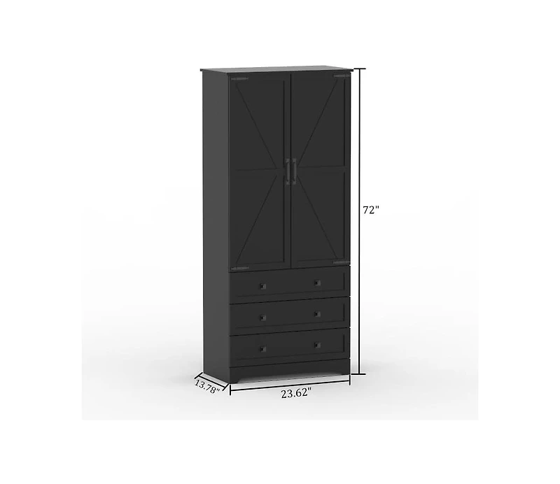 gaomon Farmhouse Kitchen Pantry Cabinet