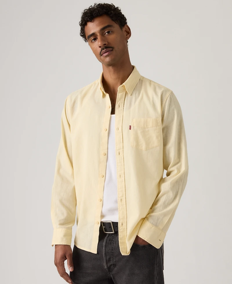 Levi's Men's Classic 1 Pocket Regular-Fit Long Sleeve Shirt