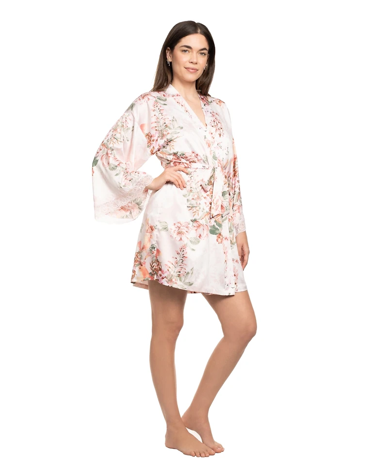 Linea Donatella Women's Floral Print Wrapper