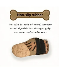 Anti-Slip Dog Boots for Large Breeds with Reflective Straps